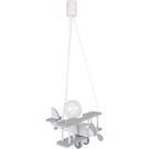 Lampa wisząca Samolot mały szaro-biały