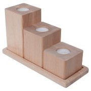 Zestaw świeczników olchowych