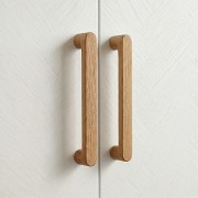  Zaokrąglony Drewniany Uchwyt Meblowy 26cm