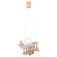 Lampa wisząca Samolot mały szaro-naturalny