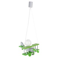 Lampa wisząca Samolot mały - szaro-zielony