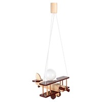 Lampa wisząca Samolot mały - naturalno-brązowy