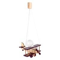 Lampa wisząca Samolot mały - naturalno-fioletowy