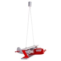 Lampa wisząca samolot Falcon - szaro-czerwony