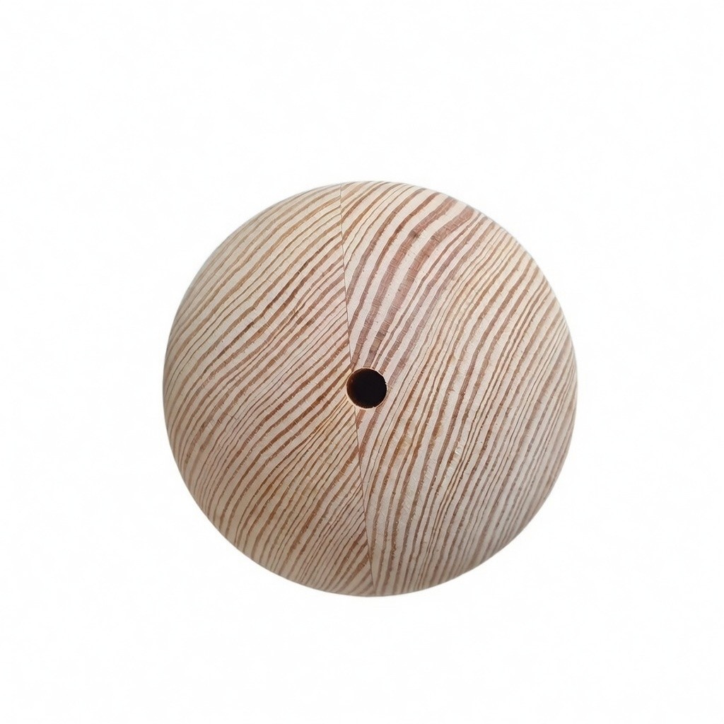  Drewniana Kula Sosnowa Fi 100mm z otworem