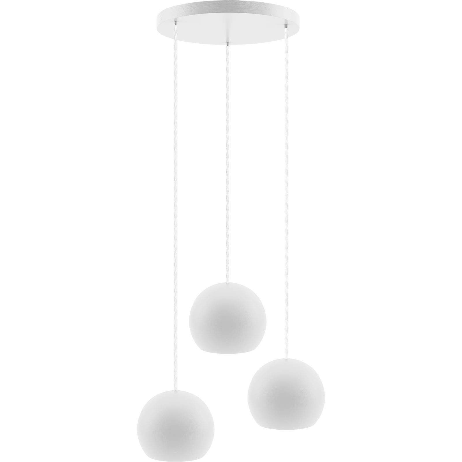 Lampa wisząca biała Balli Kule 3pł (plafon)